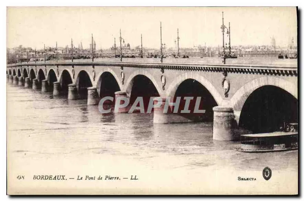 Bordeaux — O Ponte de Pierre — Selecta - Frente