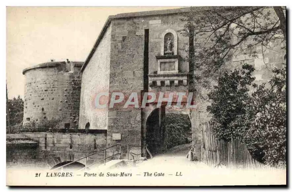 Langres — Porta de Sous-Murs — LL - Frente