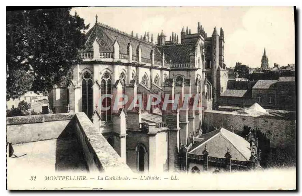मॉंपेल्लियर - कैथेड्रल - अब्साइड - एलएल। - नंबर 31 - आगे