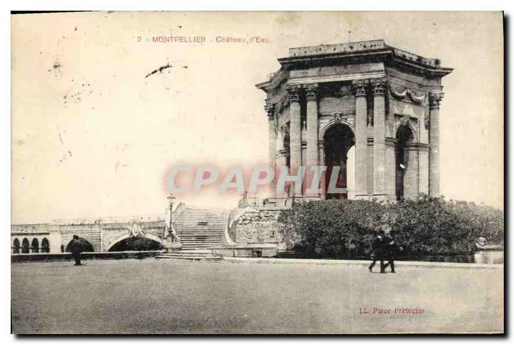 Montpellier - Château d'Eau — Place Préfecture — editor LL - Frente