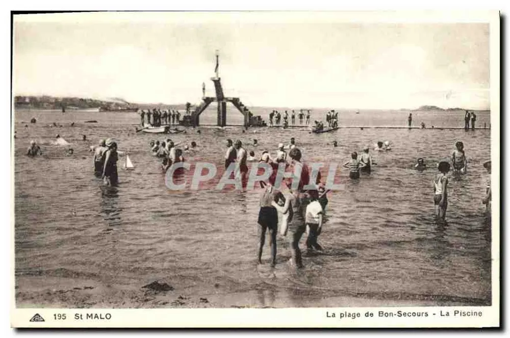 Der Strand von Bon-Secours - Die Schwimmbecken — Saint-Malo - Vorderseite