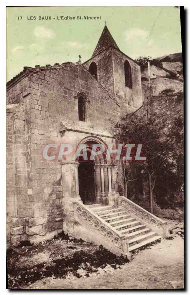 Les Baux - A Igreja de São Vicente — editor Coleção P. G. n°17 - Frente