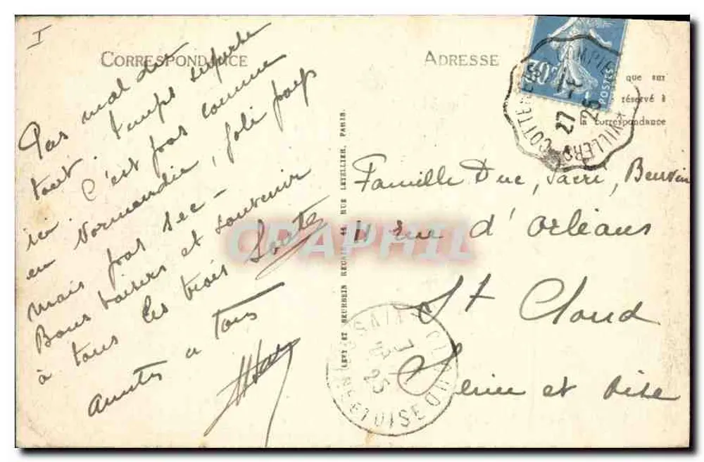 Pierrefonds — Colunata da Cour d'Honneur — LL - Verso