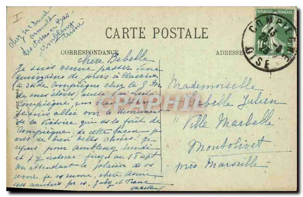 Compiegne — A Igreja de São Antônio — N. G. - Verso