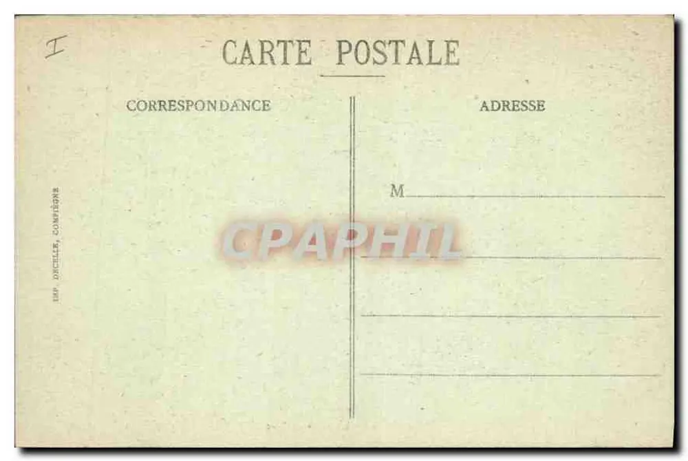 Compiègne - Um Canto do Parque — Imp. Duceille, Compiègne - Verso