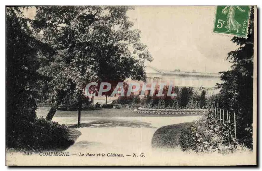 Compiegne — O Parque e o Castelo — N. G. - Frente