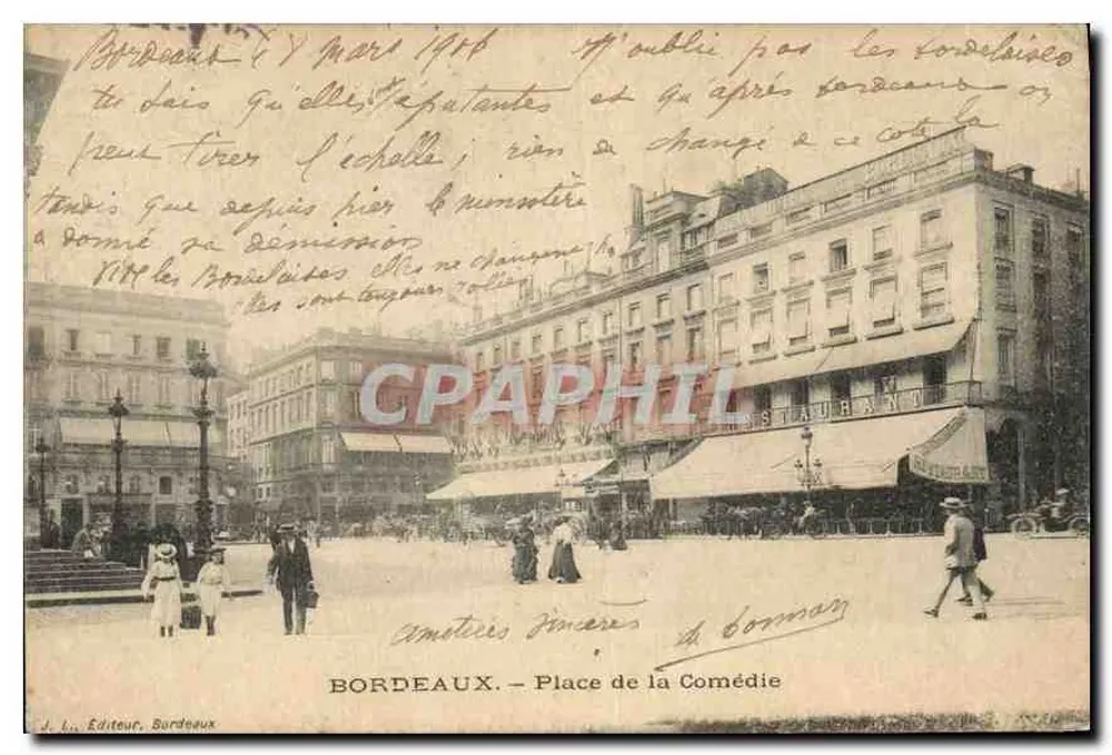 Bordeaux — Praça da Comédia — Editor Bordeaux - Frente