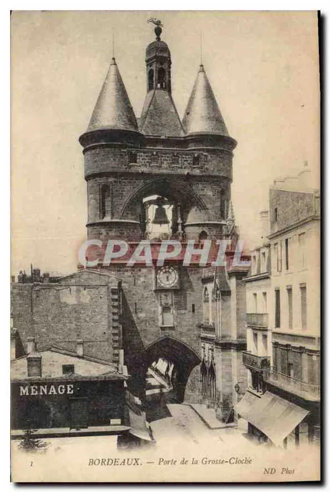 Bordeaux — Porta da Grosse-Cloche — Menage - Frente