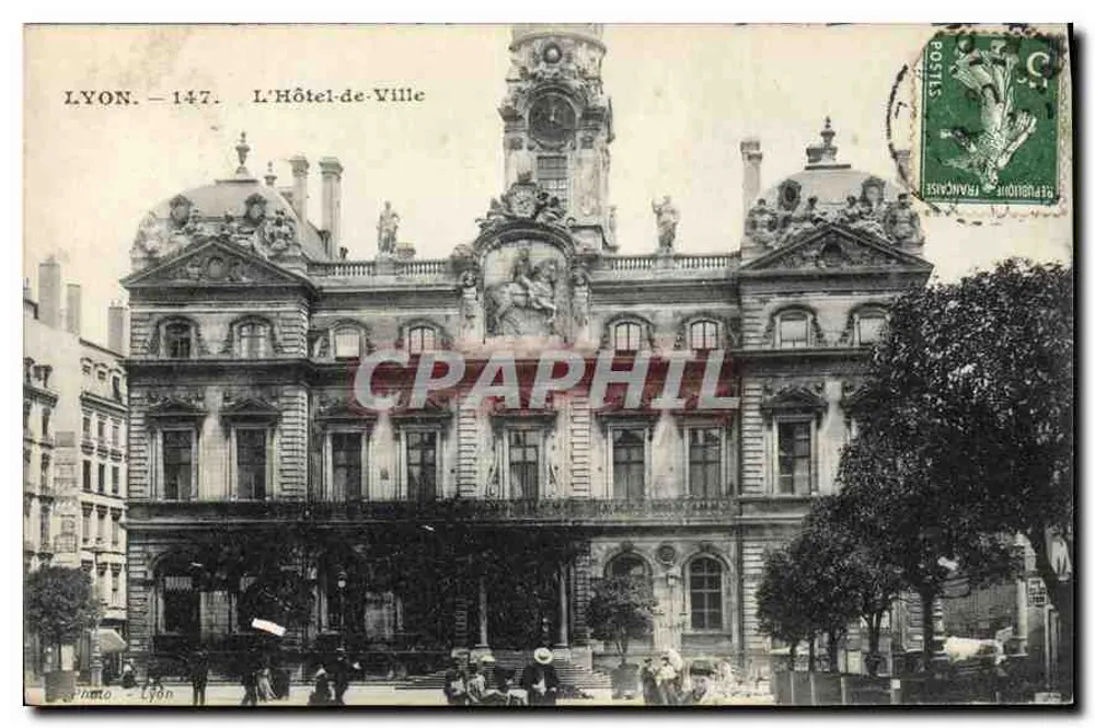 Lyon — A Prefeitura — editor Phono - Lyon, n°147 - Frente