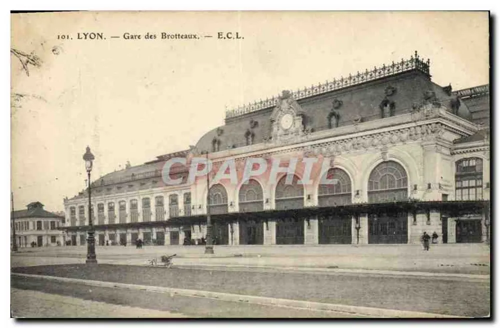 LYON — Estação dos Brotteaux — E.C.L. — n°101 - Frente