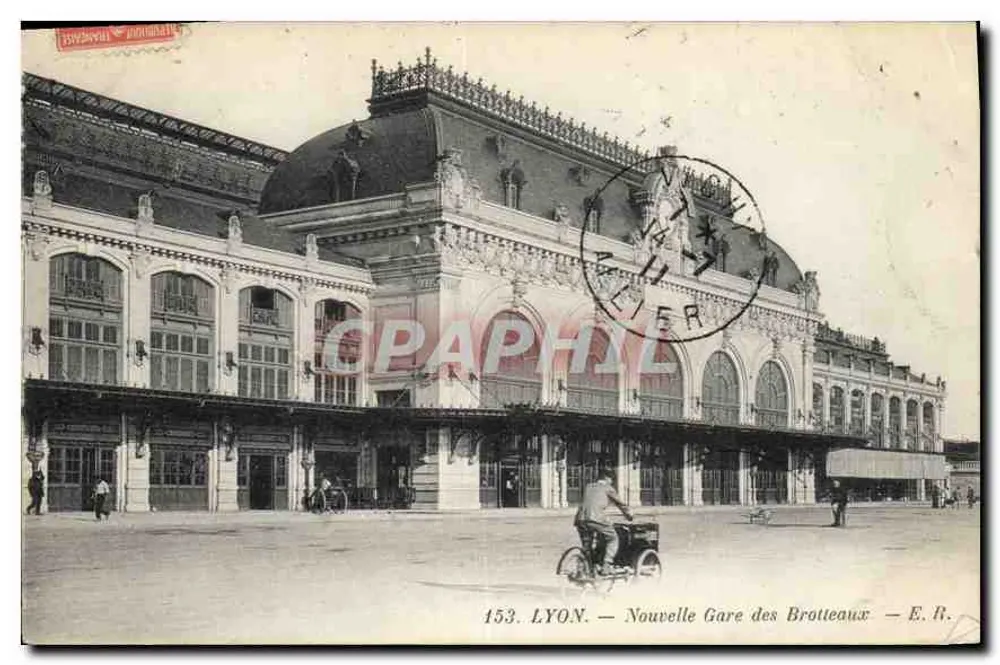 LYON — Neue Brotteaux-Gare — E.R. — Verlag E.R. n°153 - Vorderseite