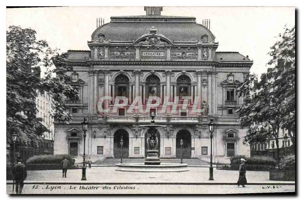Lyon. Het theater der Celestinen — uitgever L.V. & Cie, nr. 15 - Voorkant