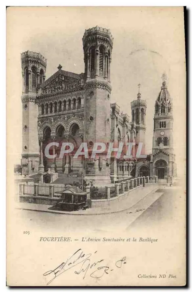 Fourvière — Der Alte Heiligtum und die Basilika — Collections ND Phot. n°103 - Vorderseite