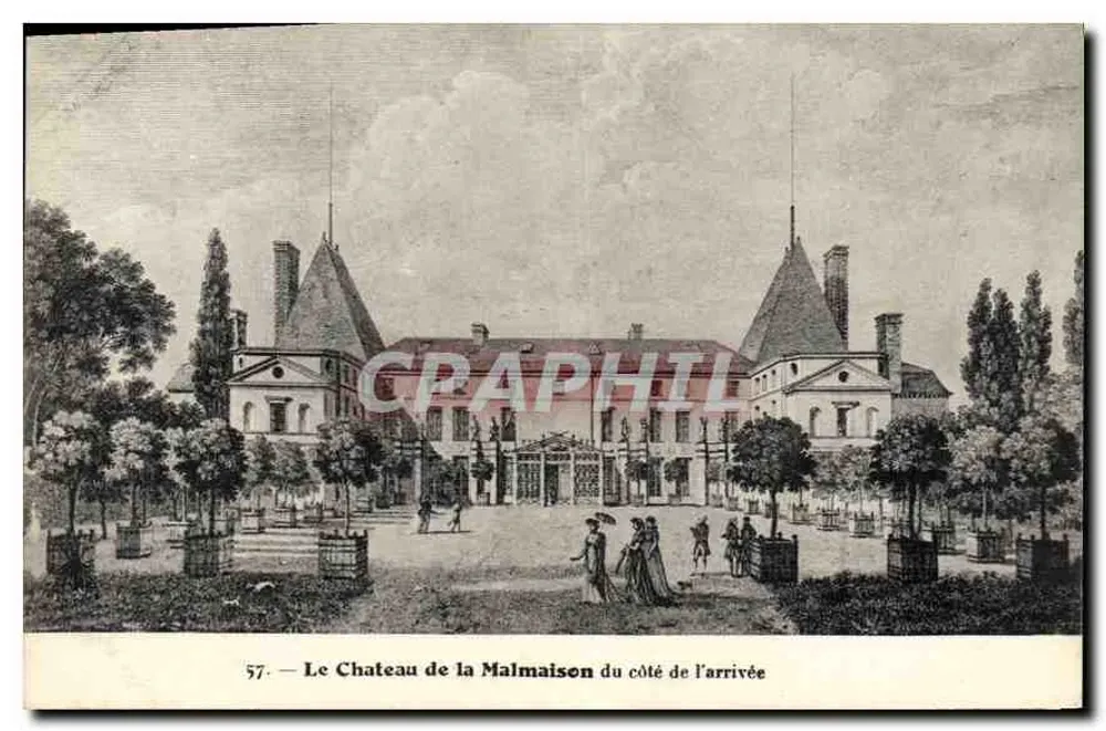 O Castelo de La Malmaison do lado da entrada — n°57 — editor não visível - Frente
