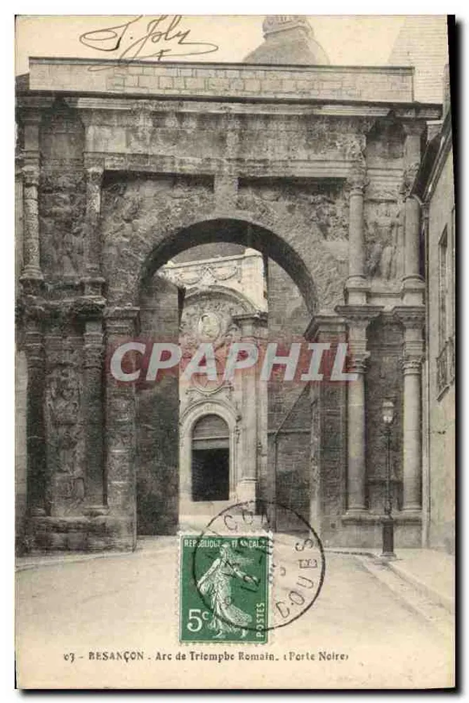 Besançon — Arco do Triunfo Romano, Porta Negra — editor Rép. Judicieuse - Frente