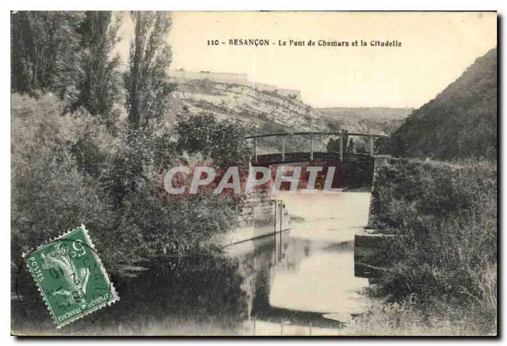 Resançon - De Brug van Chamars en de Citadelle - Voorkant