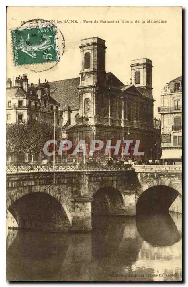 Biarritz-les-Bains - Brücke Battant und Türme der Madeleine - Vorderseite