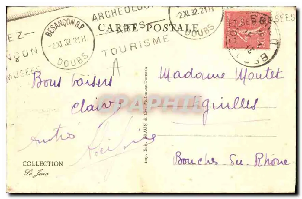 Besançon-les-Bains — Palácio Granvelle — 2549 - Verso