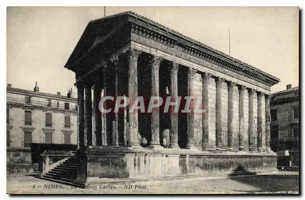 Nîmes — O Templo da Maison Carrée — ND Phot. - Frente