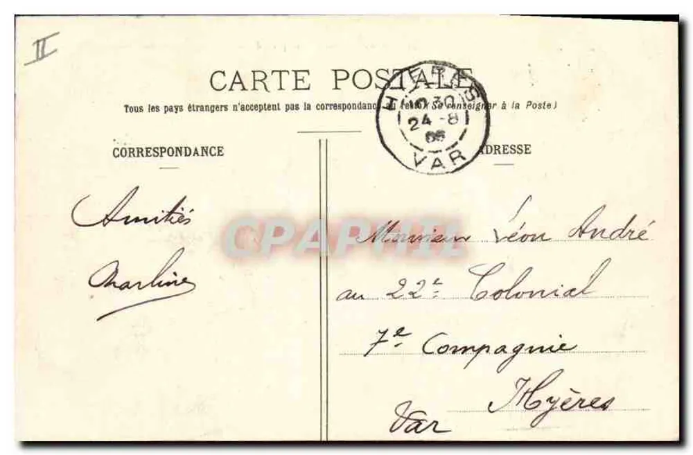 Bordeaux — Ansicht vom Terrassen des Grand Théâtre — Verlag BR, Nr. 75 - Rückseite