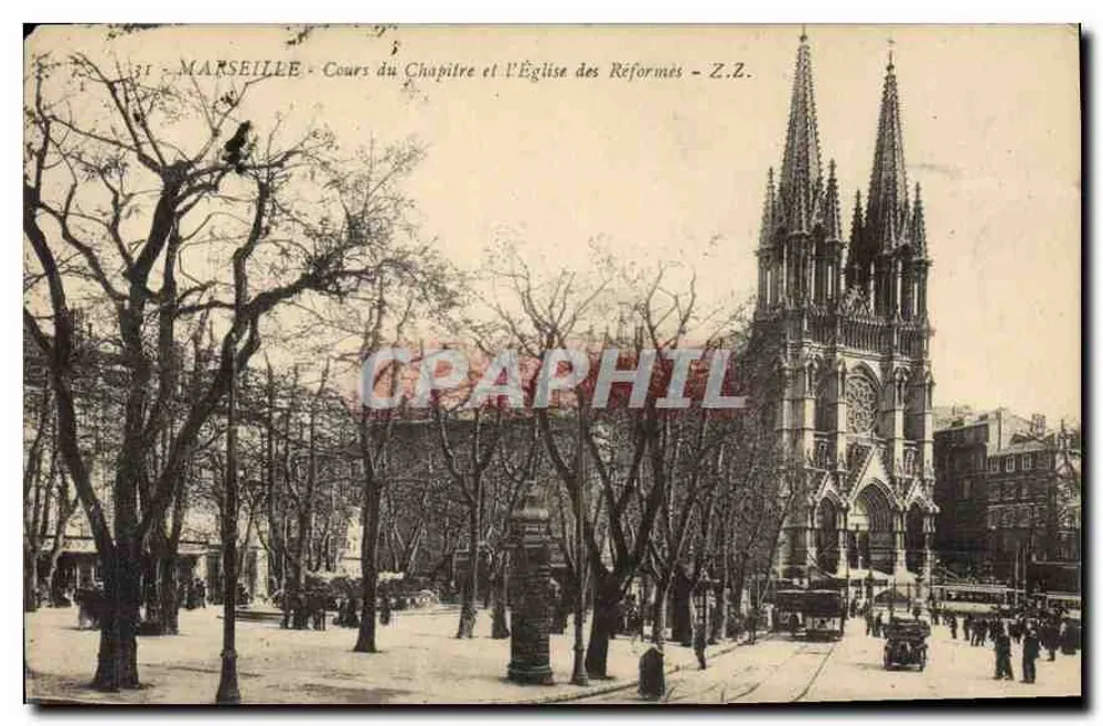 Marseille - Cours du Chapitre und die Église des Réformés - Z.Z. - Vorderseite