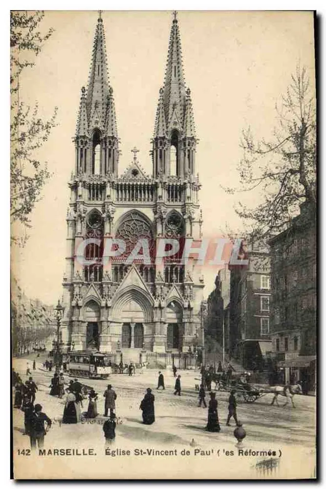 Marseille — Kirche Saint-Vincent de Paul ('les Réformées') — Verlag: Choisy & Cie, n° 142 - Vorderseite