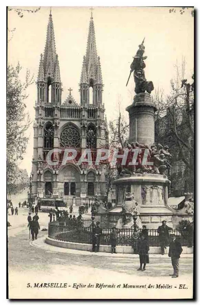 Marseille - Reformierte Kirche und Denkmal der Mobiles - EL. - Vorderseite