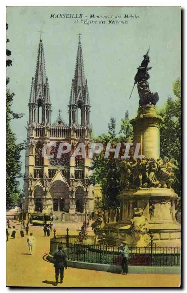 Marseille — Monument des Mobiles und die Église des Réformés - Vorderseite