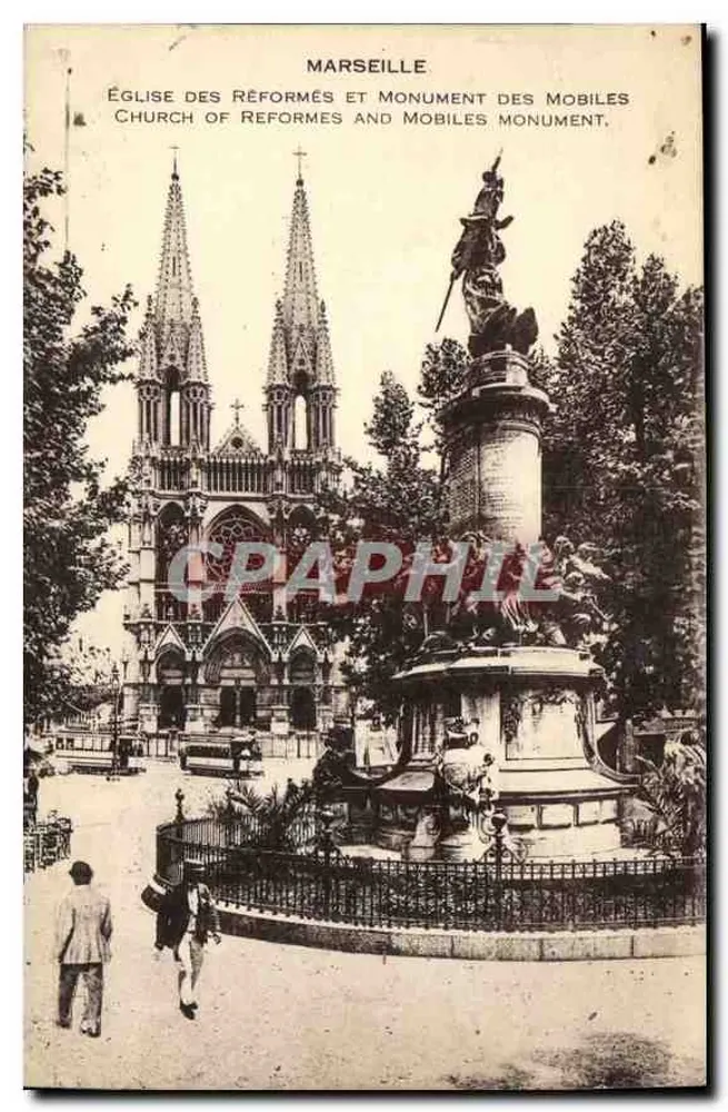 Marseille — Église des Réformés und Monument des Mobiles — Verlag nicht sichtbar - Vorderseite
