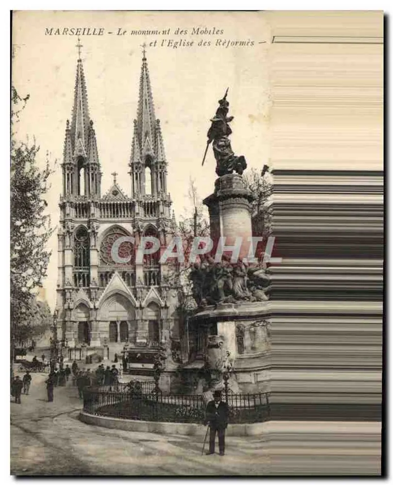 Marseille — Der Denkmal der Mobiles und die Reformierte Kirche — CPHIL - Vorderseite