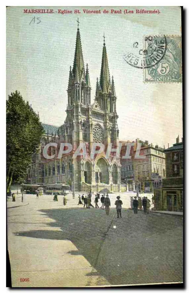 Marseille - Kirche St Vincent de Paul (Die Reformierten) - Ed. Dock - Vorderseite