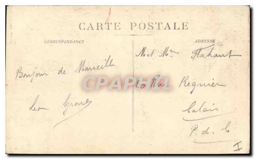 Marseille - Die Kirche St-Vincent de Paul (Die Reformierten) — Verlag Picon, Nr. 12 - Rückseite