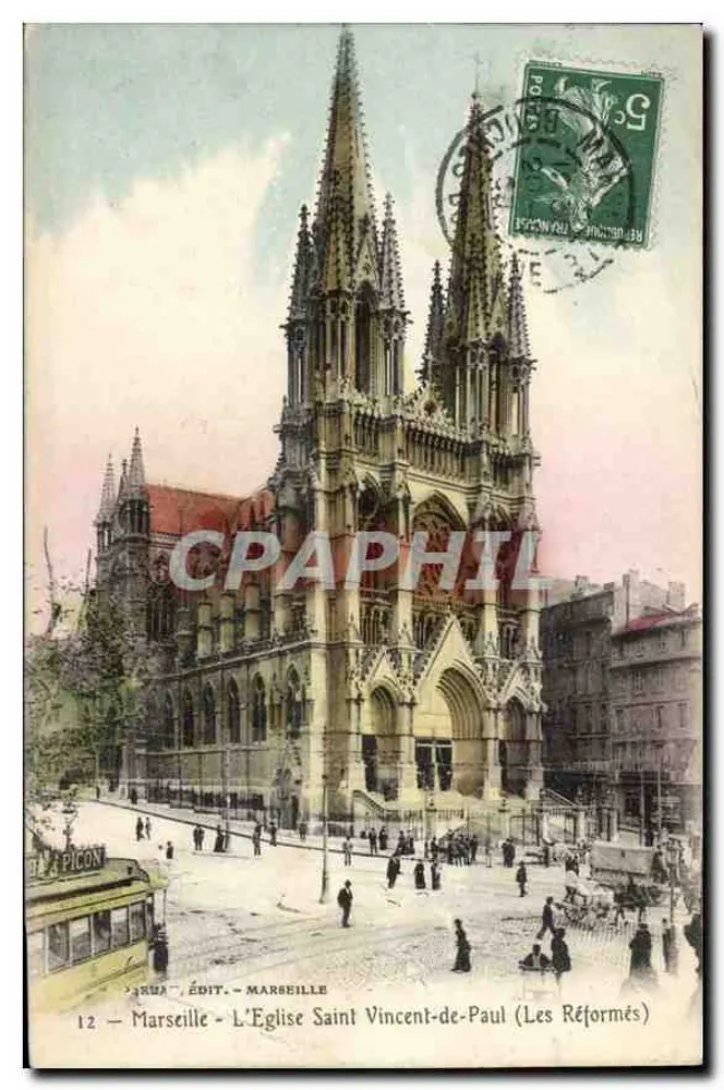 Marseille - Die Kirche Saint Vincent-de-Paul (Die Reformierten) — Verlag Picon, Nr. 12 - Vorderseite