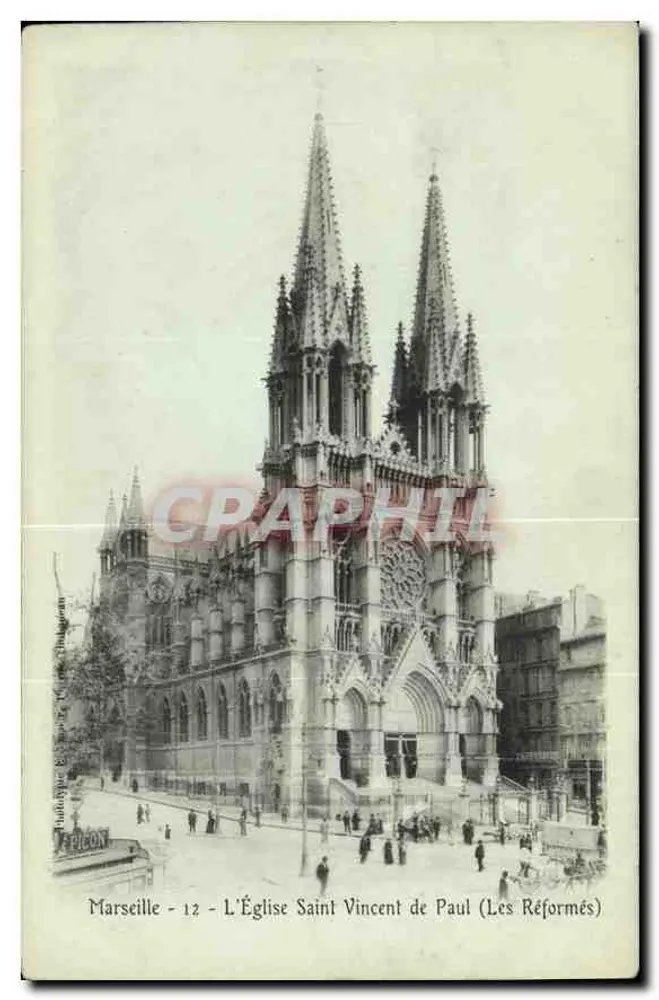 Marseille - Die Kirche Saint Vincent de Paul (Die Reformierten) — Verlag Picon, n°12 - Vorderseite
