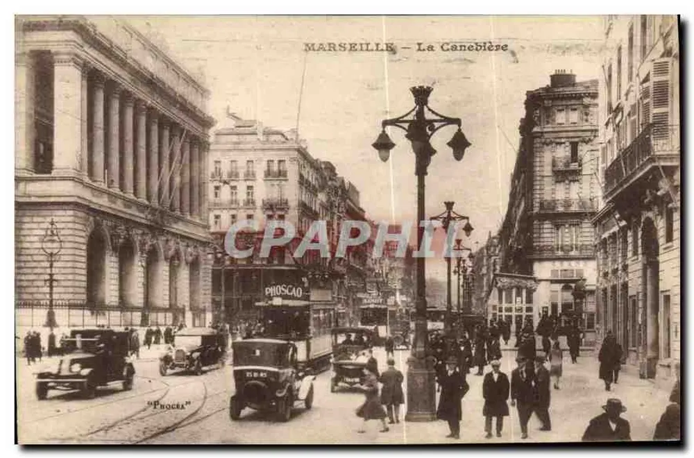 MARSEILLE — A Canebière — Phoscad - Frente