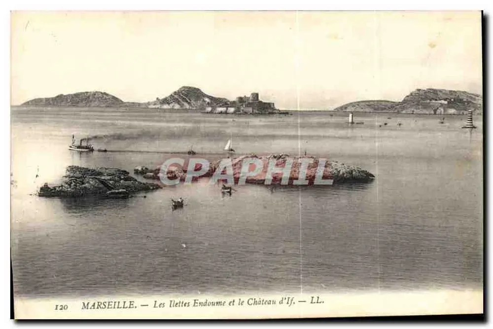 Marseille — Les Ilettes Endoume und das Schloss d'If — LL. — n° 120 - Vorderseite