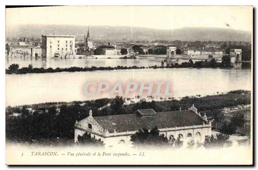 Tarascon — Visão geral e o Ponte suspensa — LL - Frente