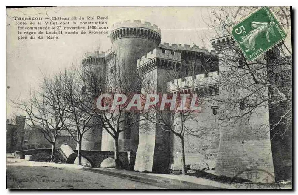 Tarascon — Castelo dito do Rei René (lado da Cidade) — editor: P. Pilon, Tarascon - Frente