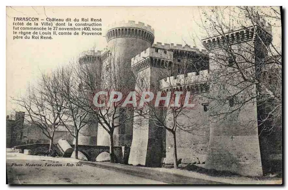Tarascon — Castelo conhecido como do Rei Renê — Foto Moderna, Tarascon, Rep. int. - Frente