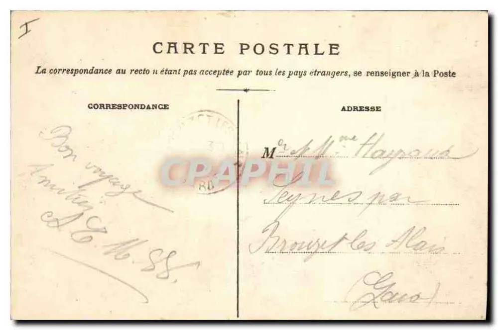 Tarascon — Kasteel genaamd van Koning René — Foto Béquelin, Tarascon - Achterkant