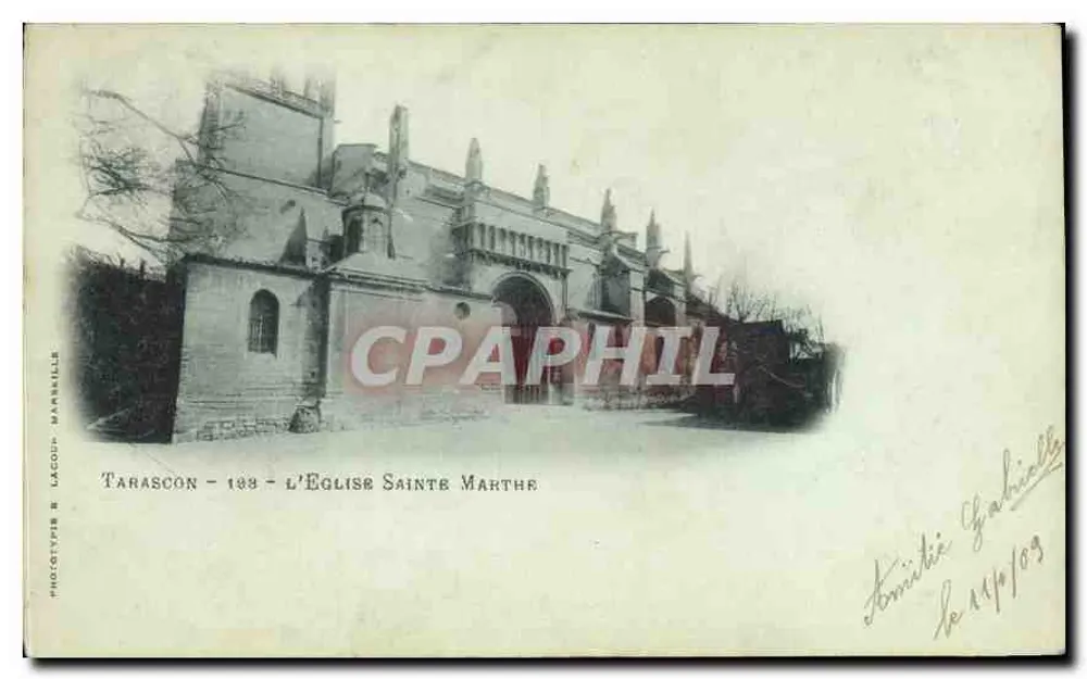 Tarascon - De Kerk van Sint-Marthe — Fototype Lacop & Marbille, n°188 - Voorkant