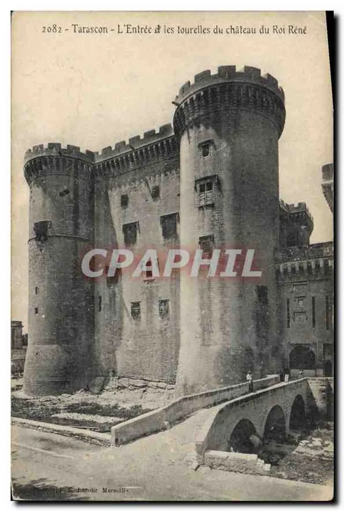 Tarascon - Der Eingang & Türme des Schlosses des Königs René — Verlag: Chaponot Marseille, Nr. 2082 - Vorderseite
