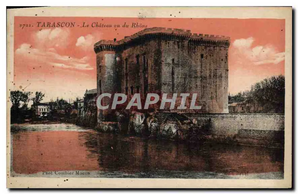 Tarascon - O Castelo visto do Rio Rhône — Fot. Combier Macon, n° 3721 - Frente