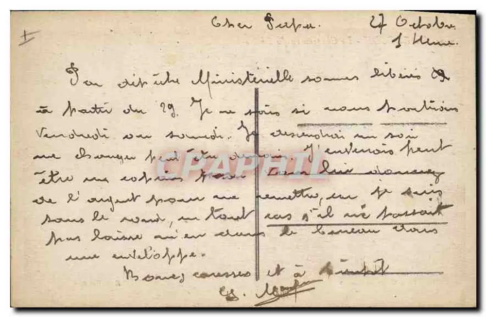 Tarascon - O Castelo visto do Rio Rhône — Fot. Combier Macon, n° 3721 - Verso