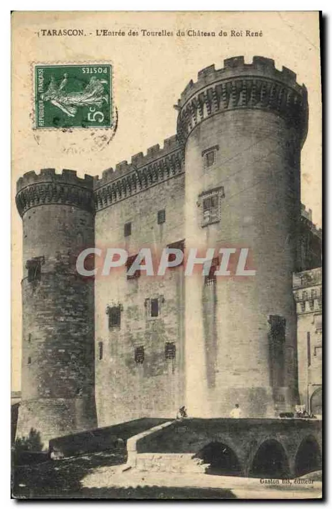 Tarascon - Eingang zu den Türmen des Schlosses des Königs René — Verlag Gaston Blis - Vorderseite