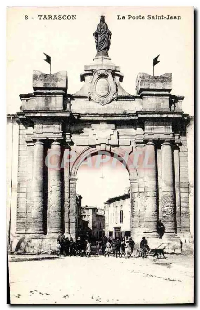Tarascon — A Porta Saint-Jean com estátua da Virgem — n°8 - Frente