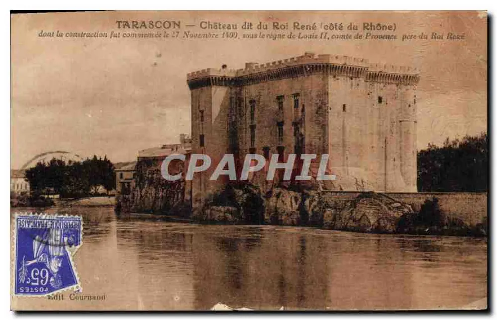 Tarascon — Castelo dito do Rei René (lado do Ródano) — Edit Cournand - Frente