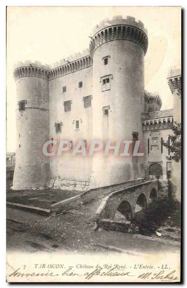 Tarascon — Castelo do Rei René — A Entrada — LL. — M. Sakas - Frente