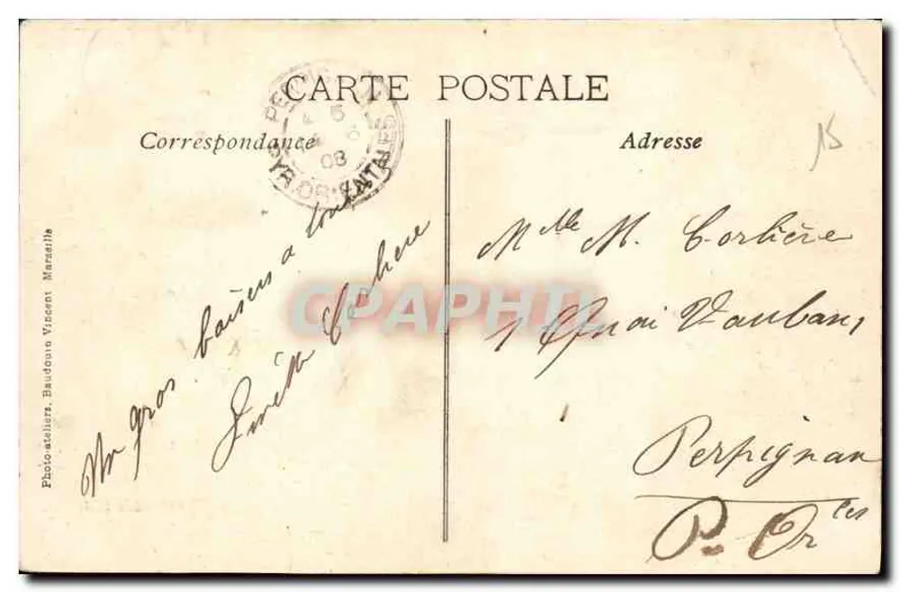 Tarascon — A Igreja Ste-Marthe — Photo-Atelier Baudouin, Marsan - Verso