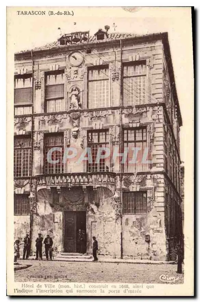 Tarascon (B.-du-Rh.) — Hotel de Cidade — C. P. M. (Impr. L. Macon) - Frente